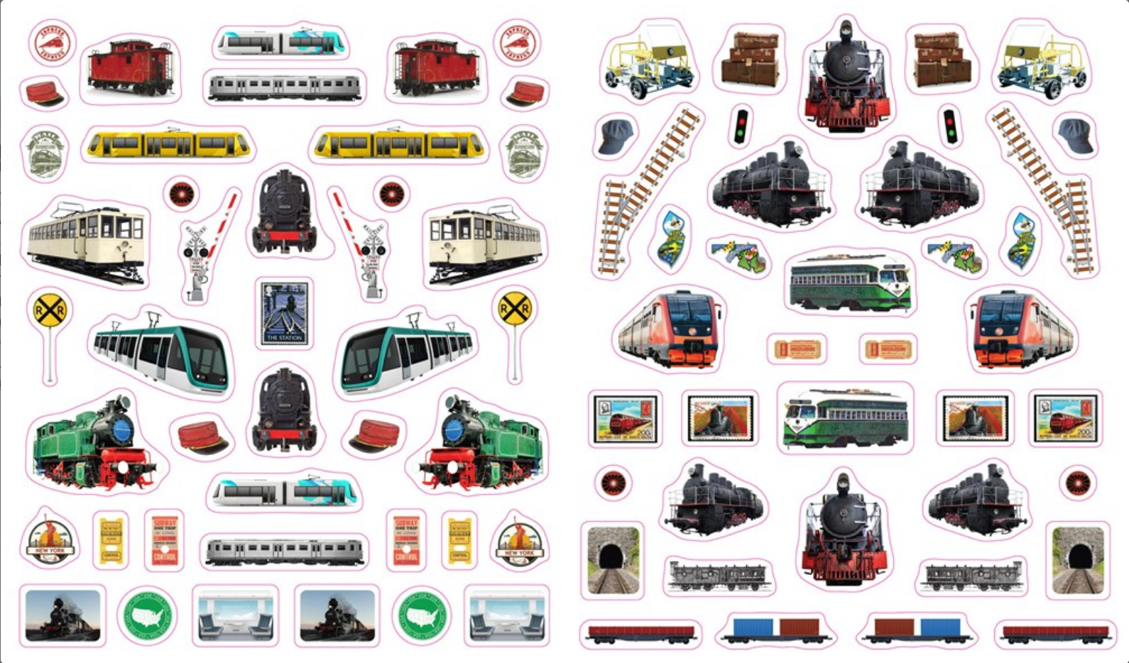 Eyelike Stickers: Trains
