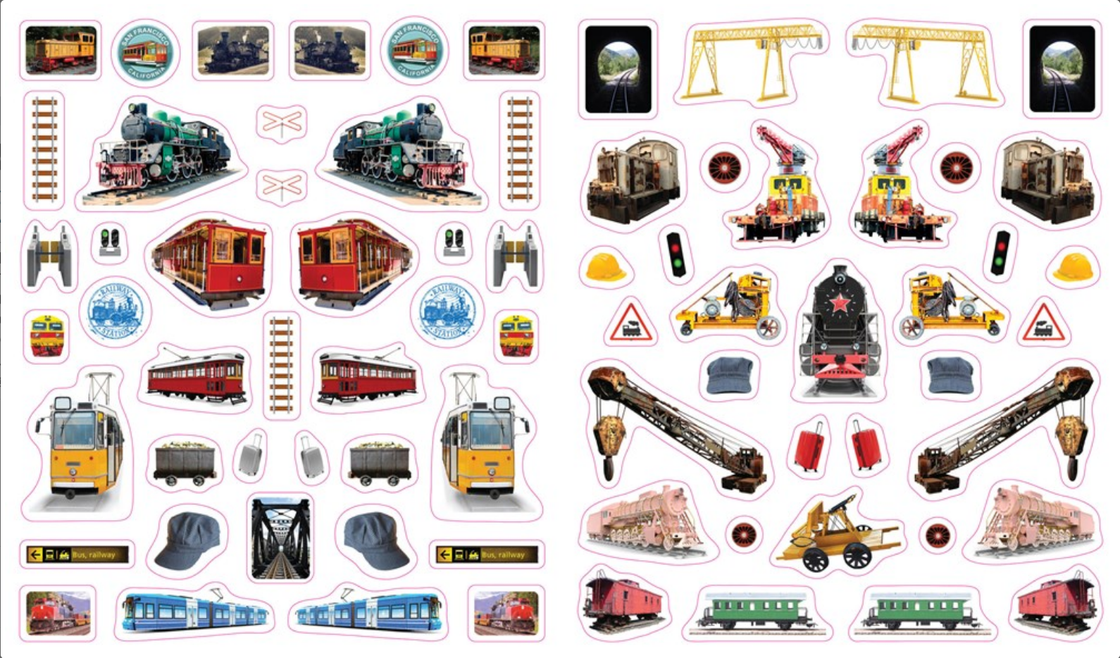 Eyelike Stickers: Trains