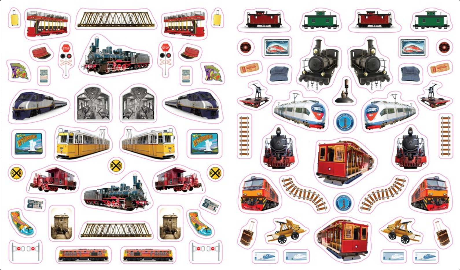 Eyelike Stickers: Trains