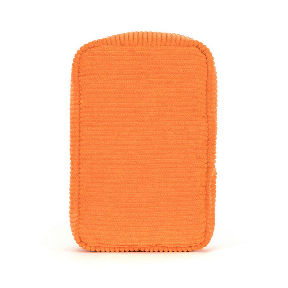 Orange textured sardine tin labeled 'Amuseables Sardine Tin' on a white background
