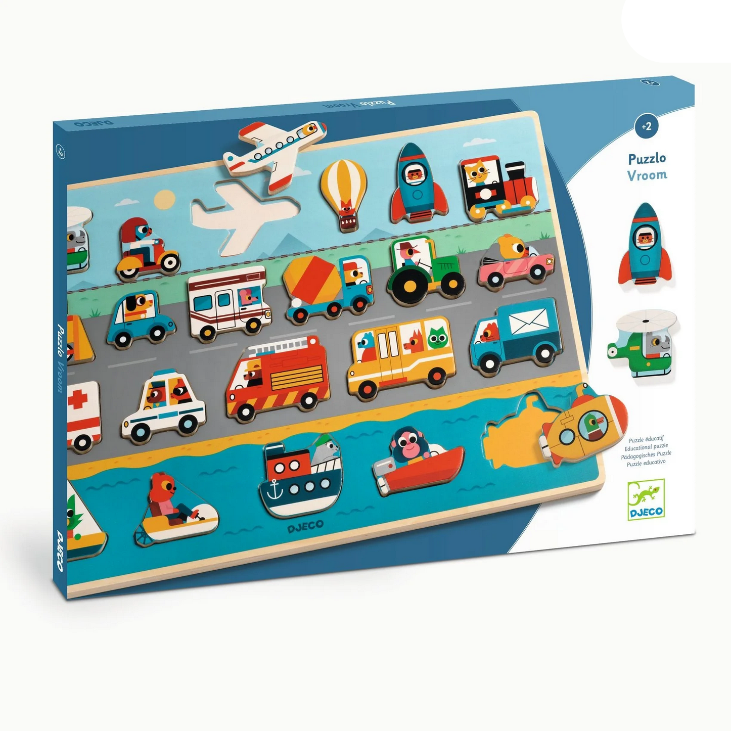 Puzzlo Vroom Wooden Puzzle
