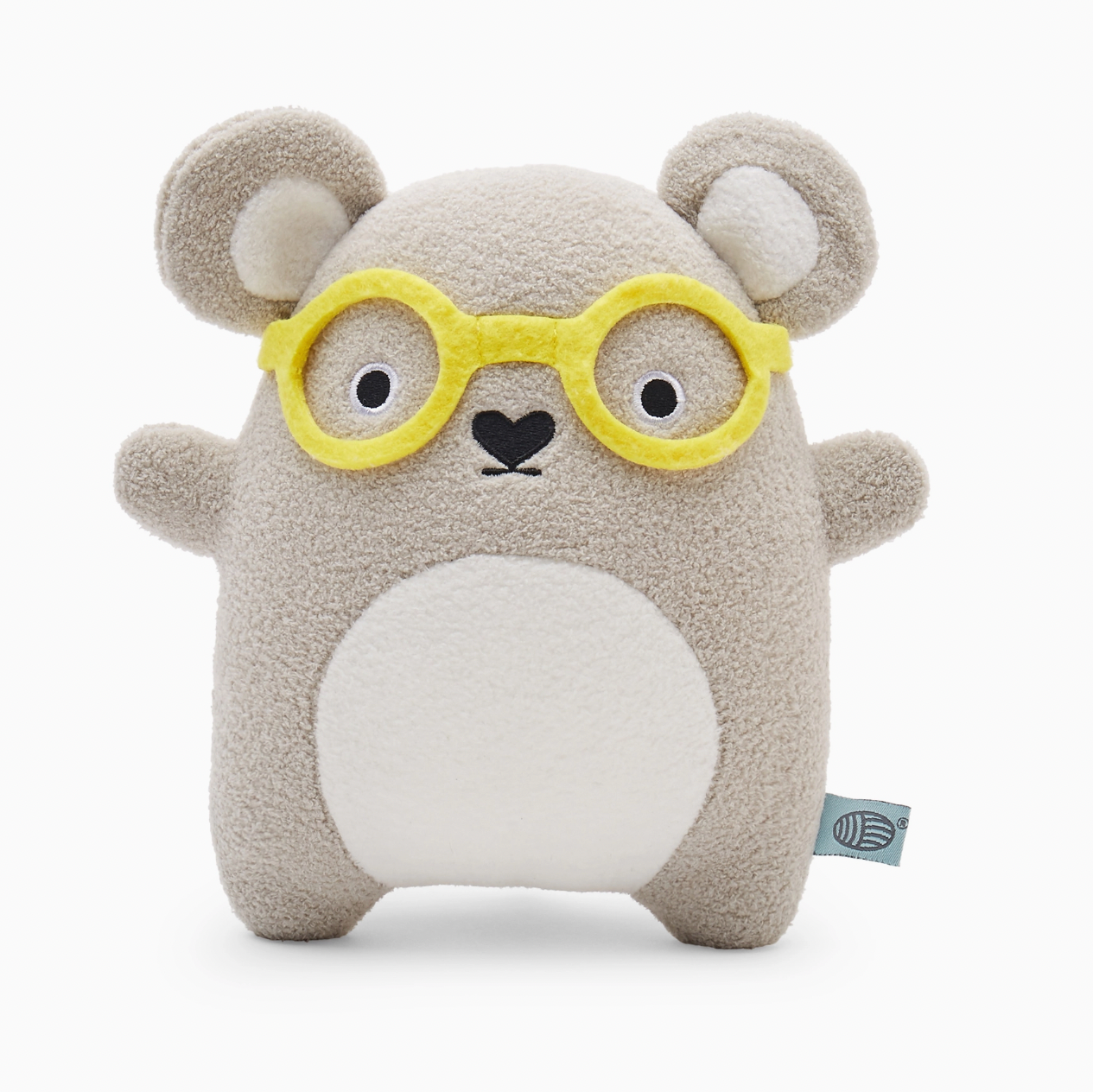 Plush Toy - Ricehawking - Grey Bear with Yellow Glasses