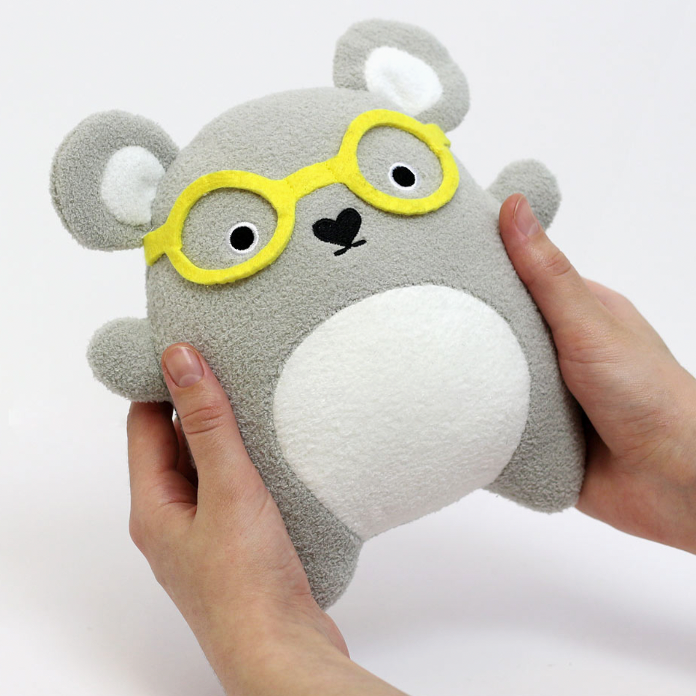 Plush Toy - Ricehawking - Grey Bear with Yellow Glasses