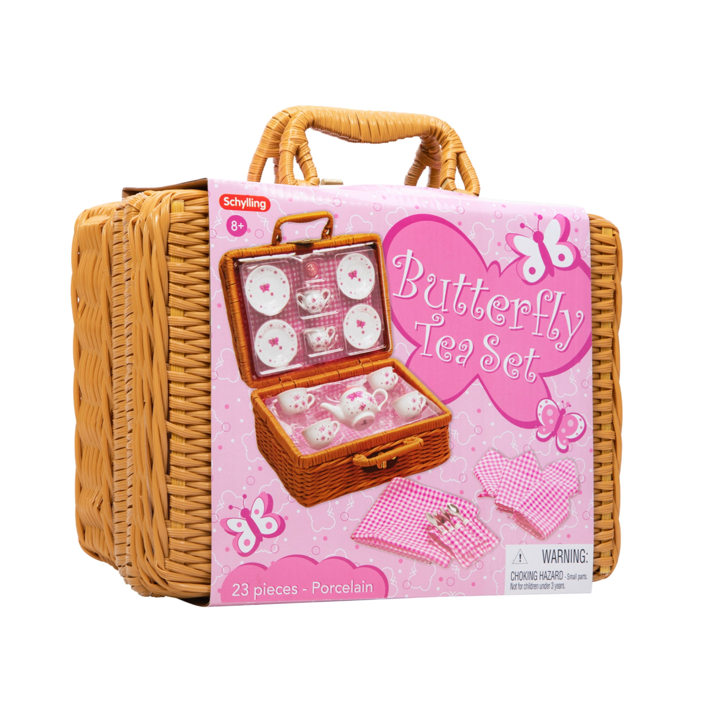 Butterfly Tea Set Basket