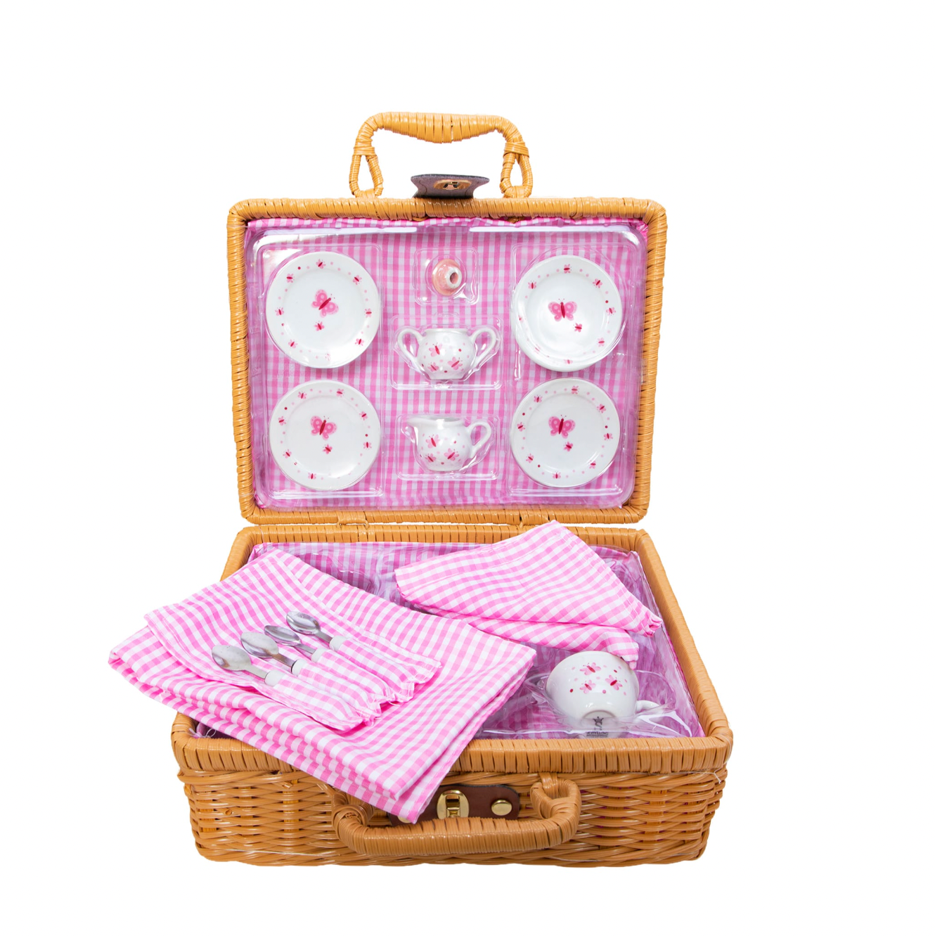 Butterfly Tea Set Basket