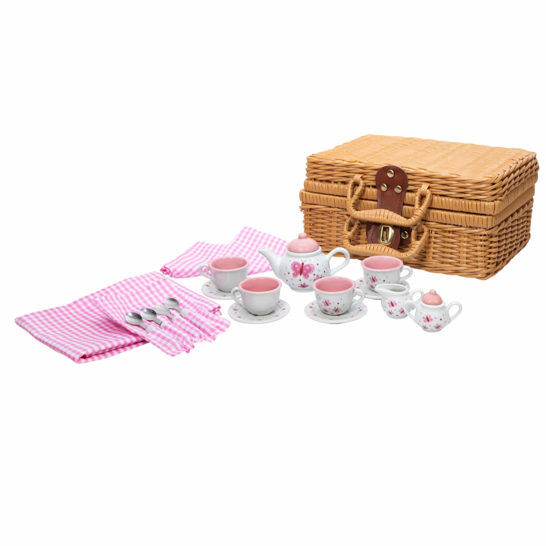 Butterfly Tea Set Basket