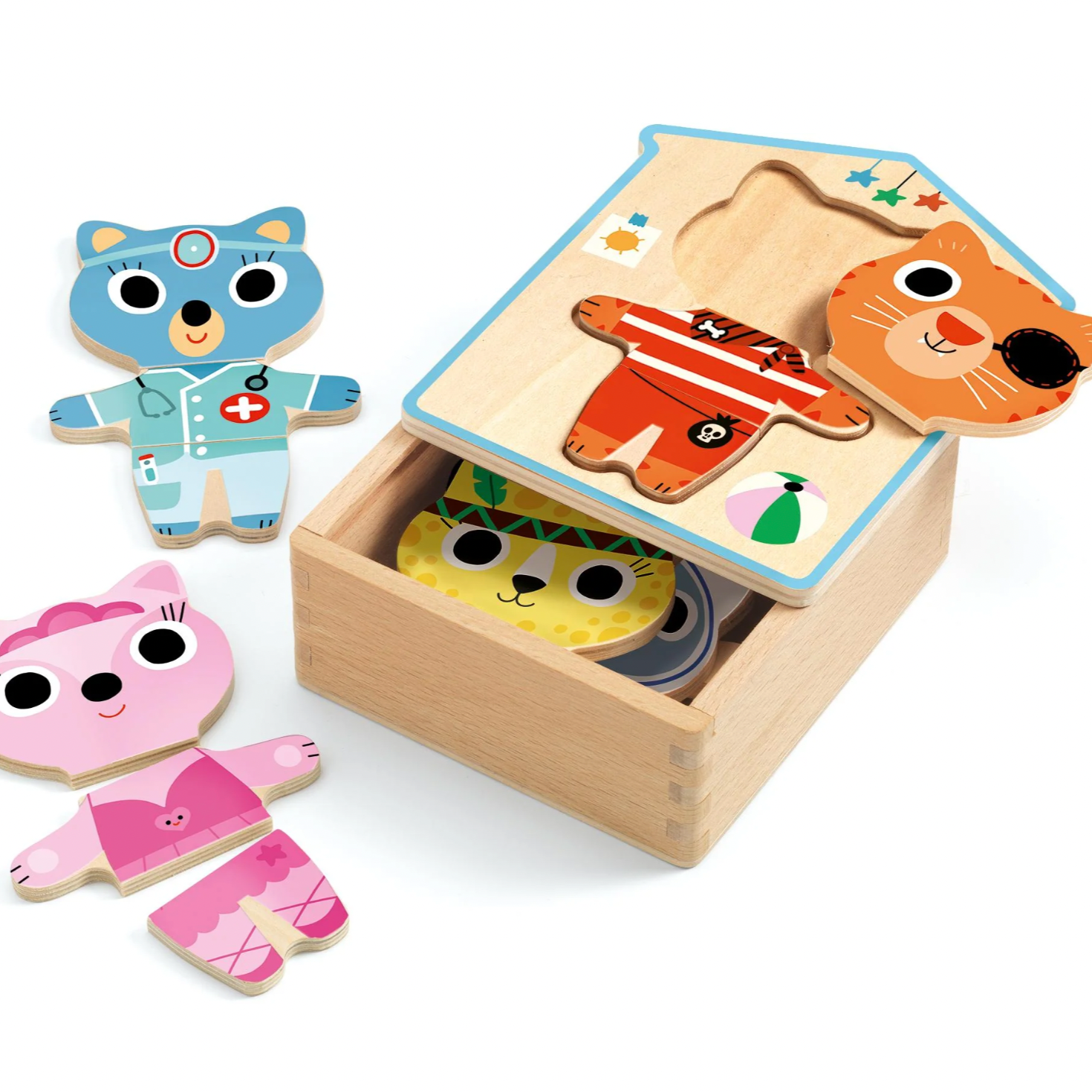 Dressup Mix Wooden Dress Up Puzzle