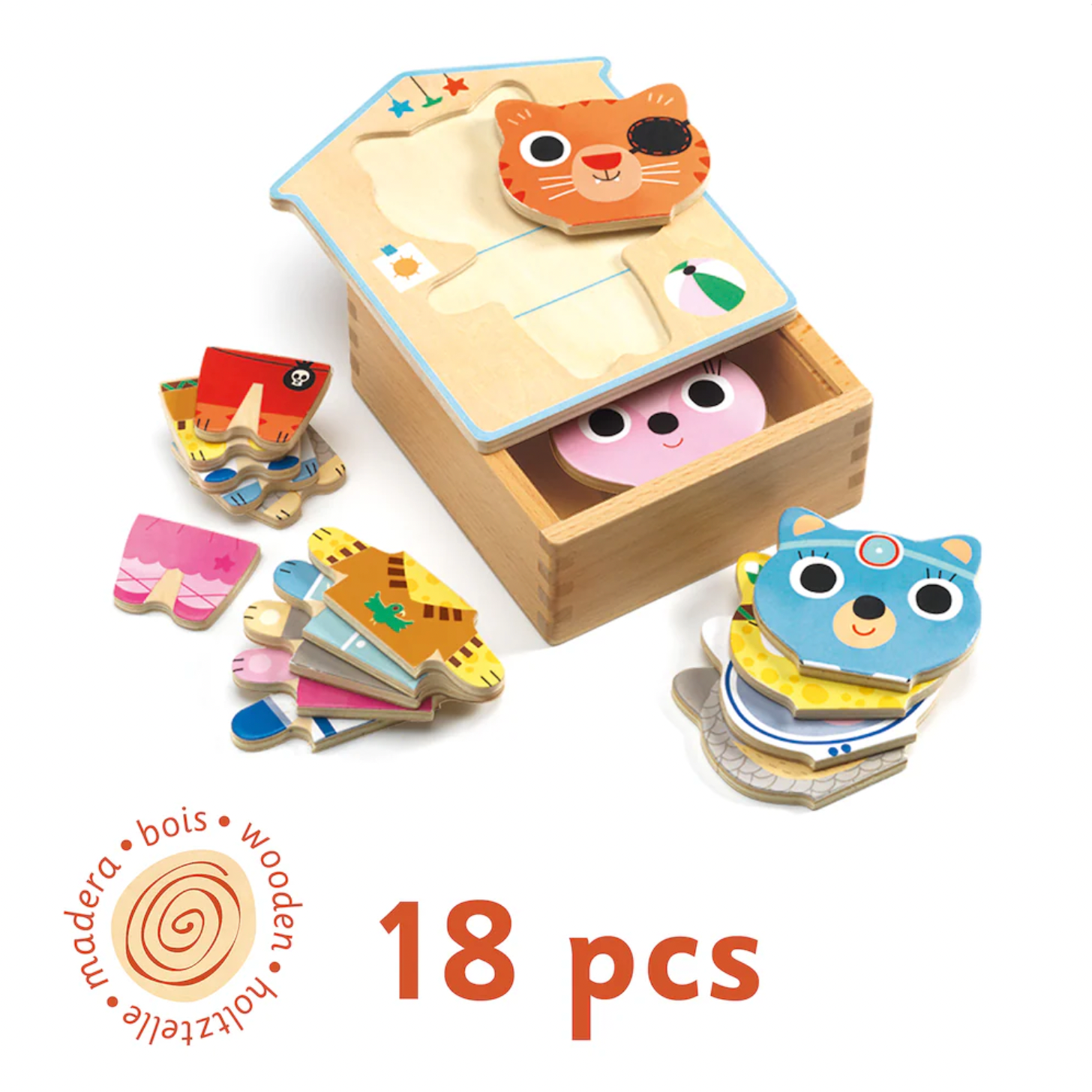 Dressup Mix Wooden Dress Up Puzzle