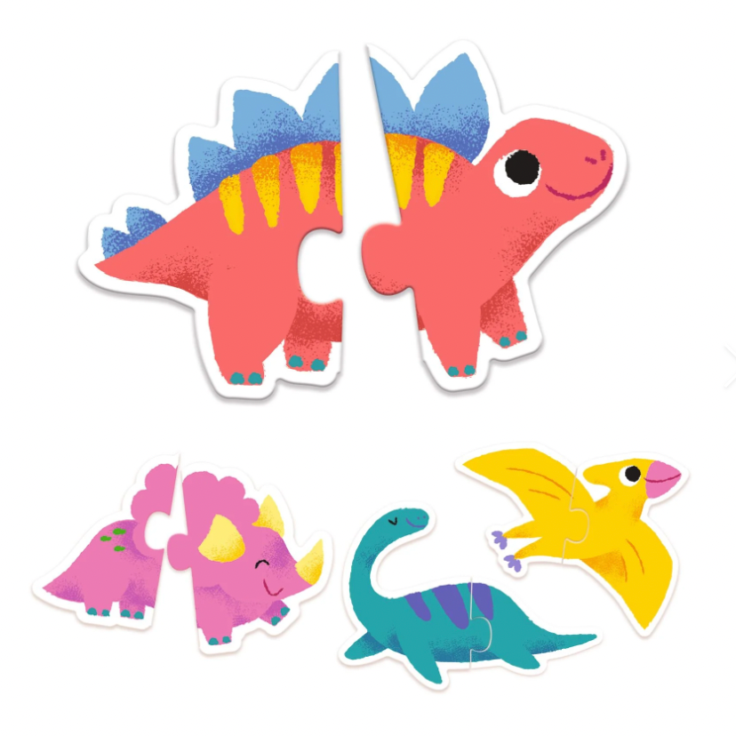 Dinos Puzzle Duo Matching Activity