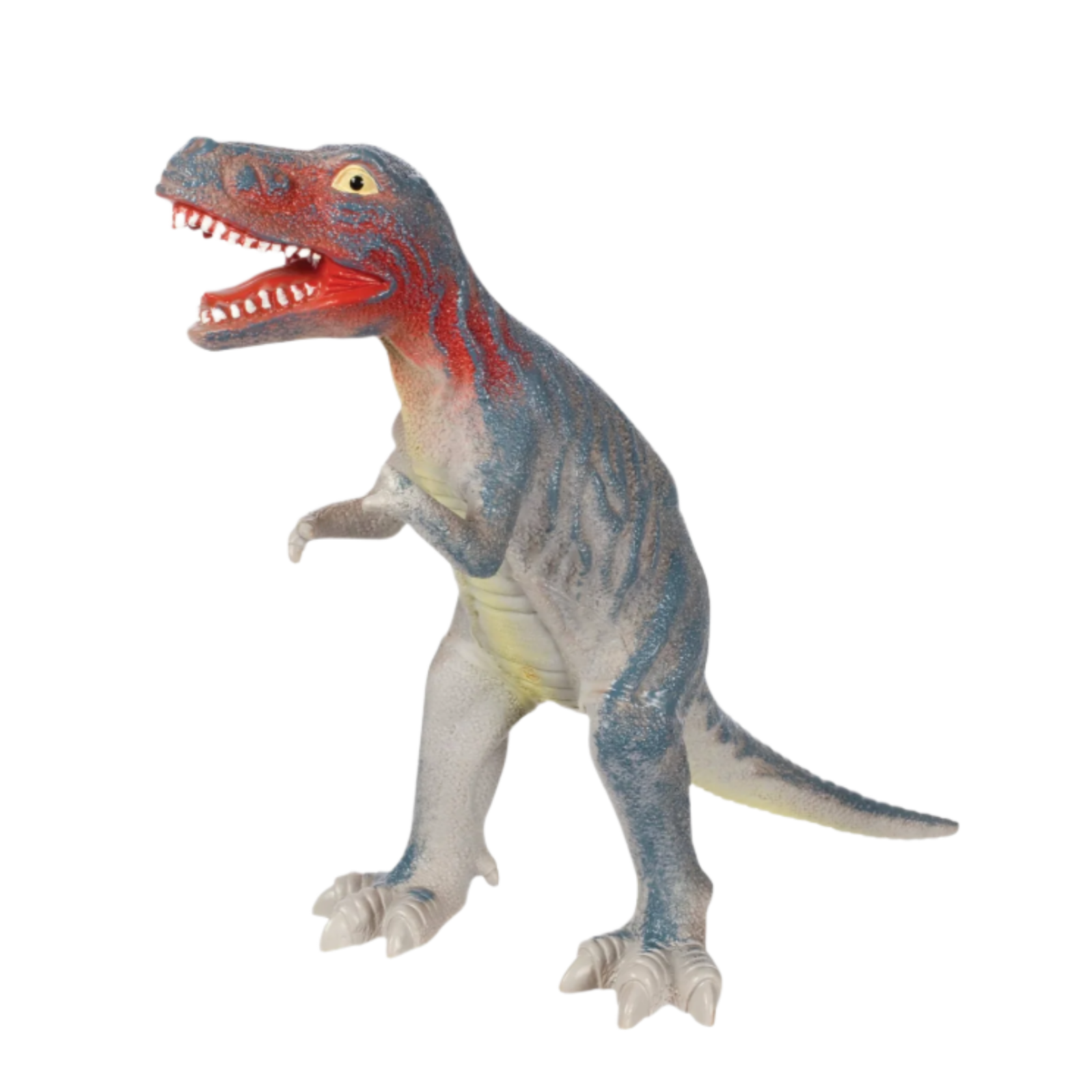 Toy dinosaur toy on a white background