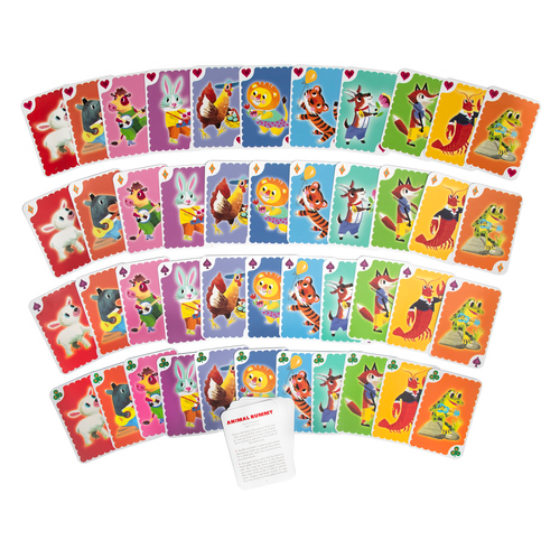 Animal Rummy Playing Cards