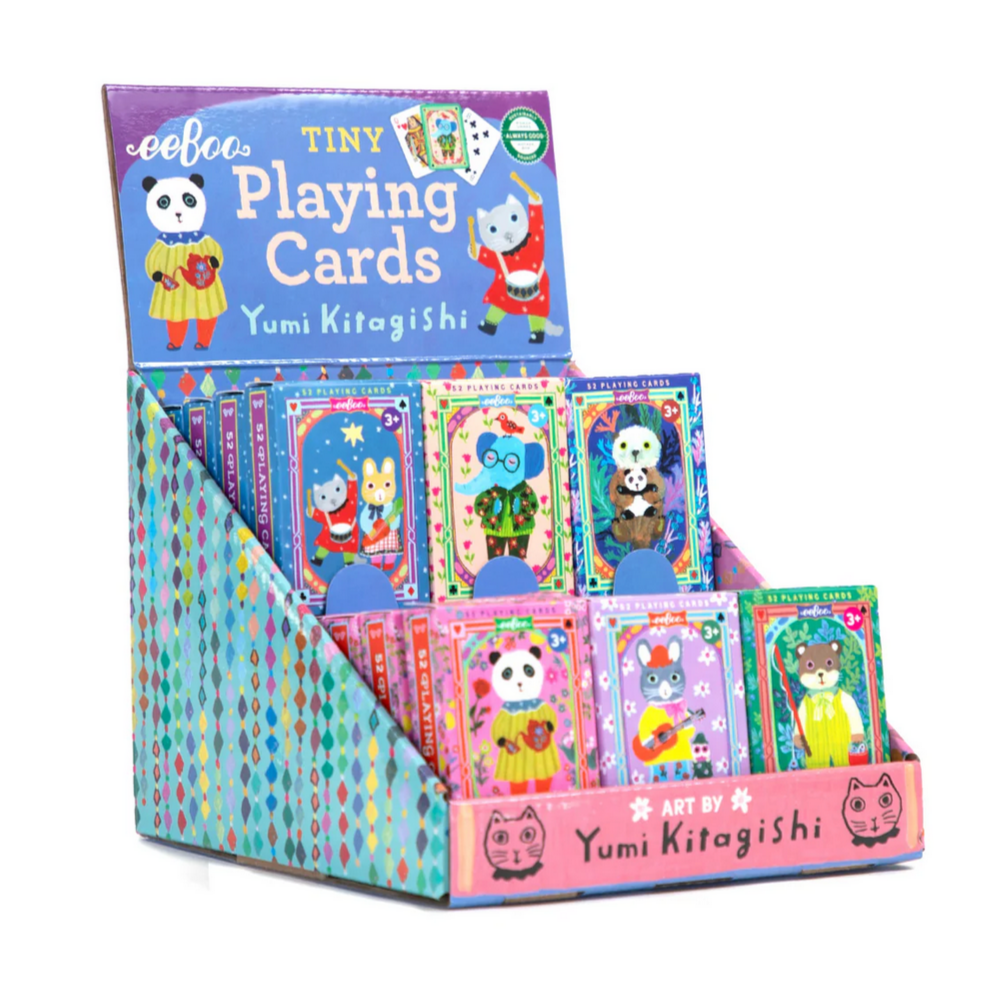 Yumi Tiny Playing Cards assortment on a white background