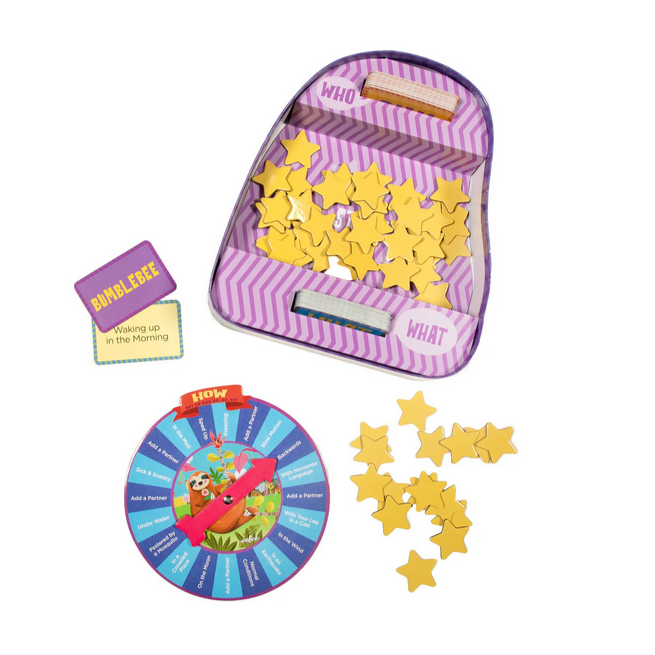 Children's educational toys including a star-shaped puzzle and a game board on a white background.