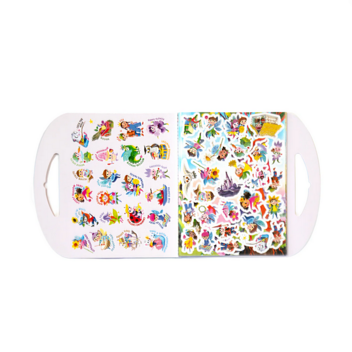 Children's tray with cartoon character design on a white background