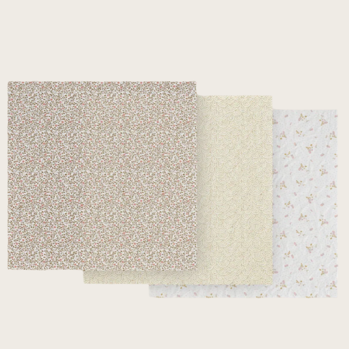 Tissue paper product page with swatches and quantity selector on a website interface.