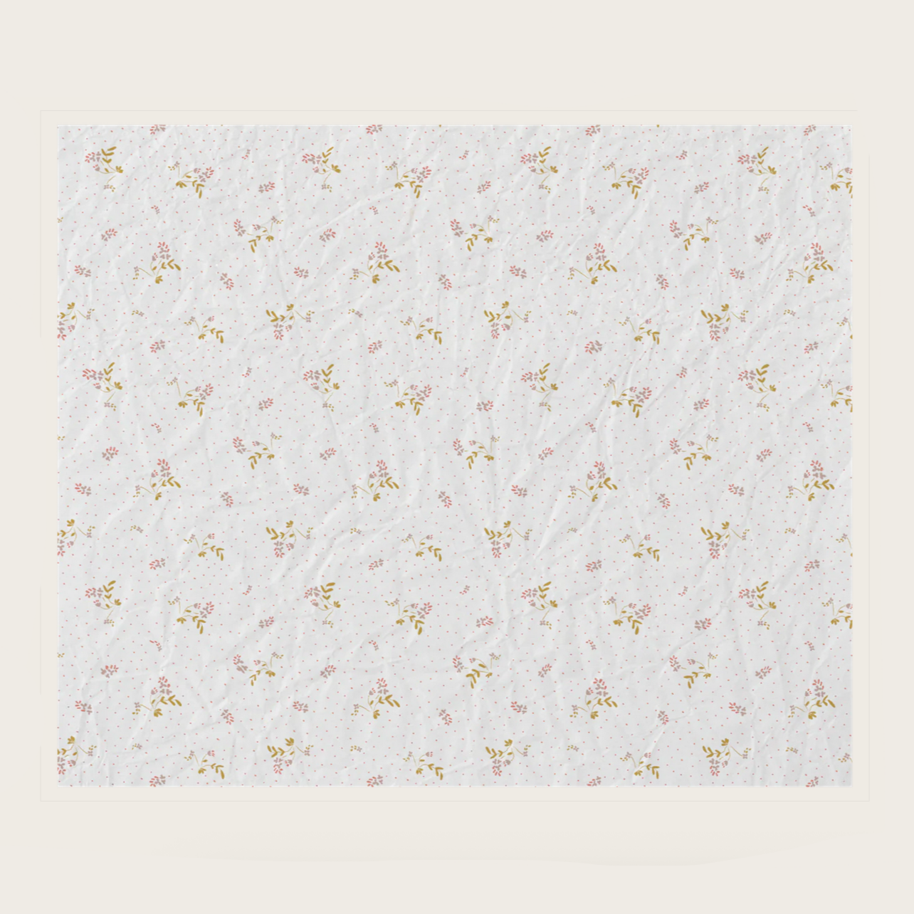 Tissue paper with bee pattern on a website product page
