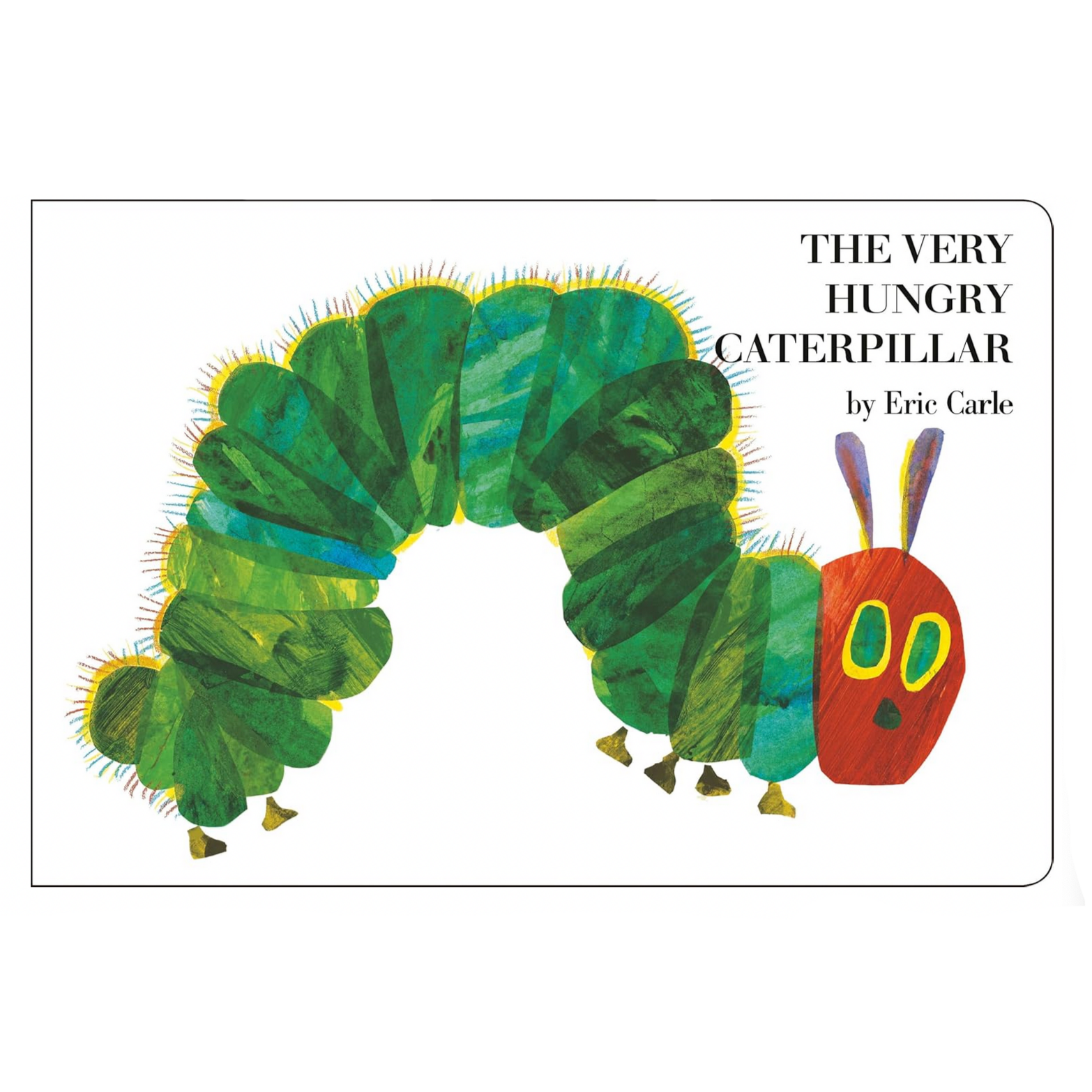  the cover of 'The Very Hungry Caterpillar' by Eric Carle 