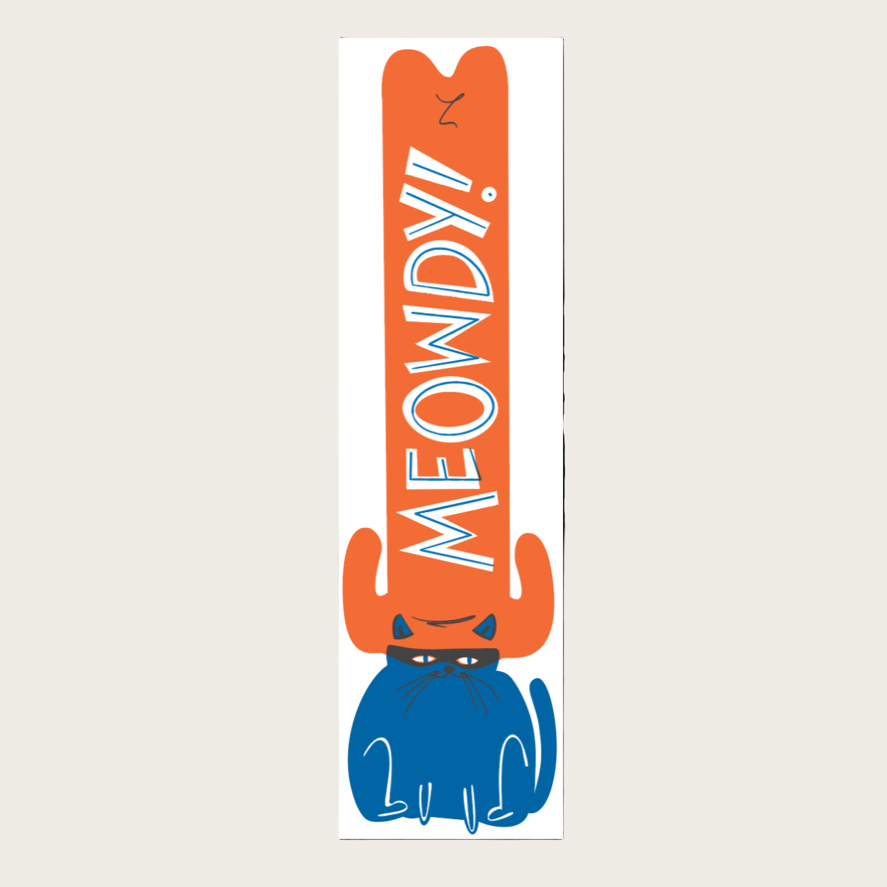 Meowdy  - Vinyl XL Sticker - Bumper sticker