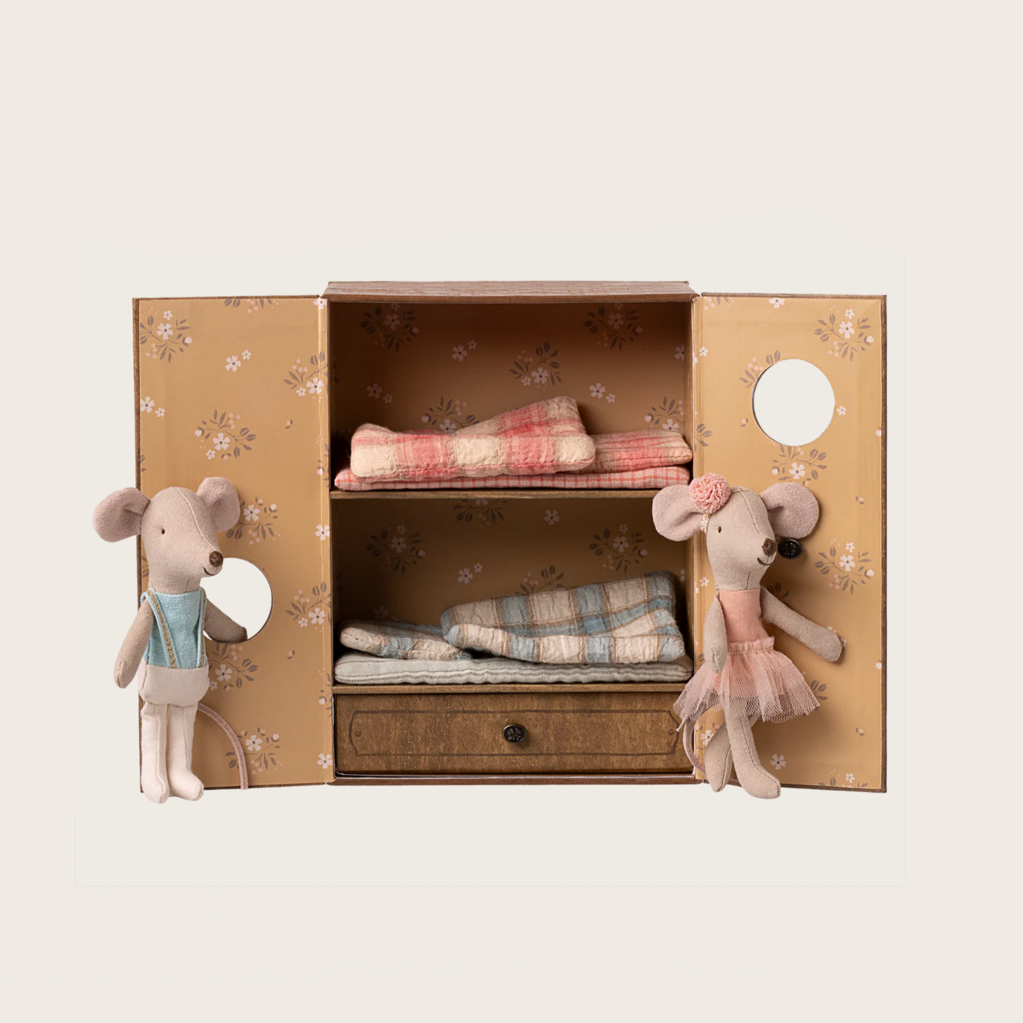 Ballet mice in dance studio - Little sister and brother