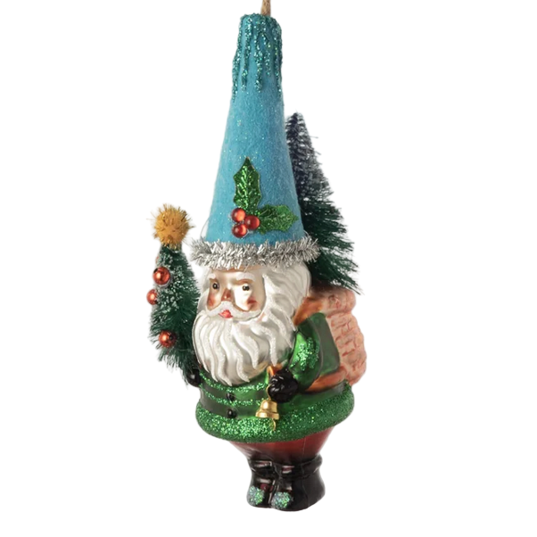 Glass Gnome Ornaments