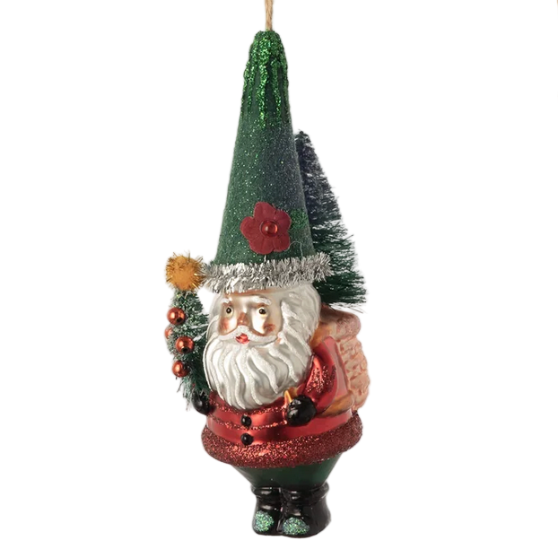 Glass Gnome Ornaments