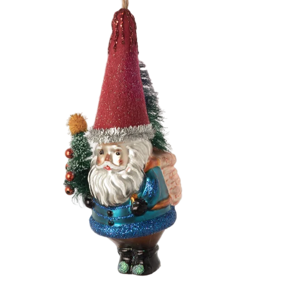 Glass Gnome Ornaments