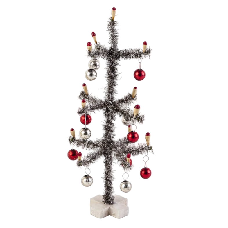 Sisal Tree w/ Ball Standing Ornament