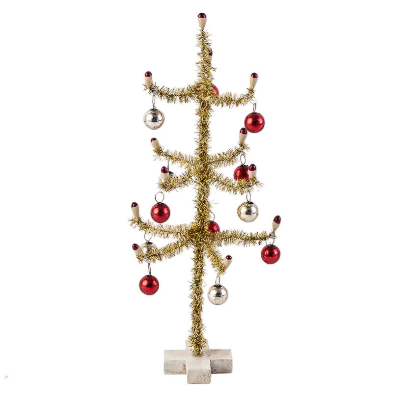 Sisal Tree w/ Ball Standing Ornament