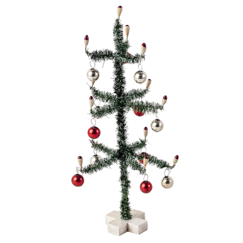 Sisal Tree w/ Ball Standing Ornament