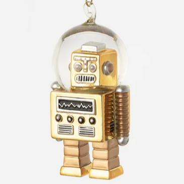 Robot Snow Globe Ornaments
