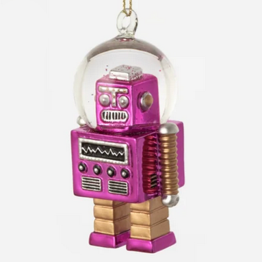 Robot Snow Globe Ornaments