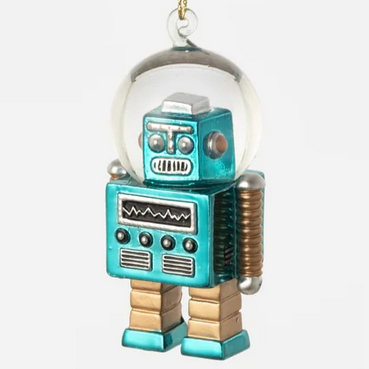 Robot Snow Globe Ornaments