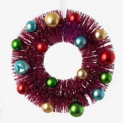 Shiny Ball Wreath Ornament