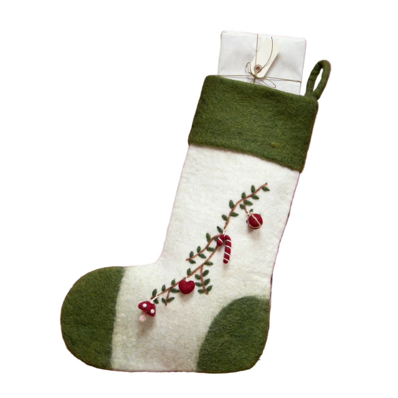Stocking with Garland