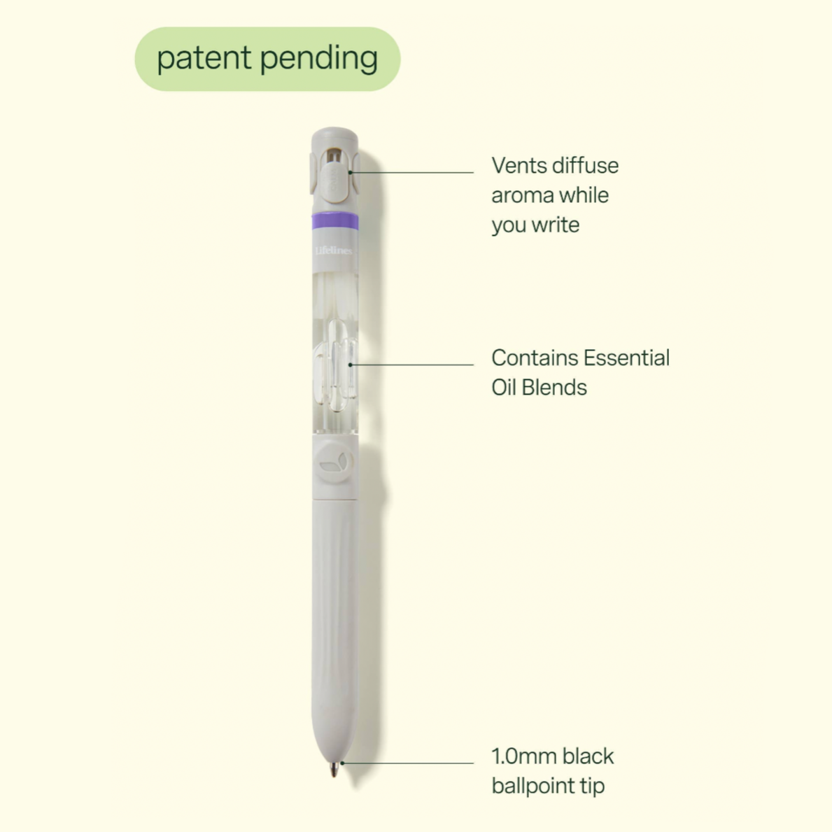 Lifelines Pen Diffuser with Essential Oil Blends - In Bloom