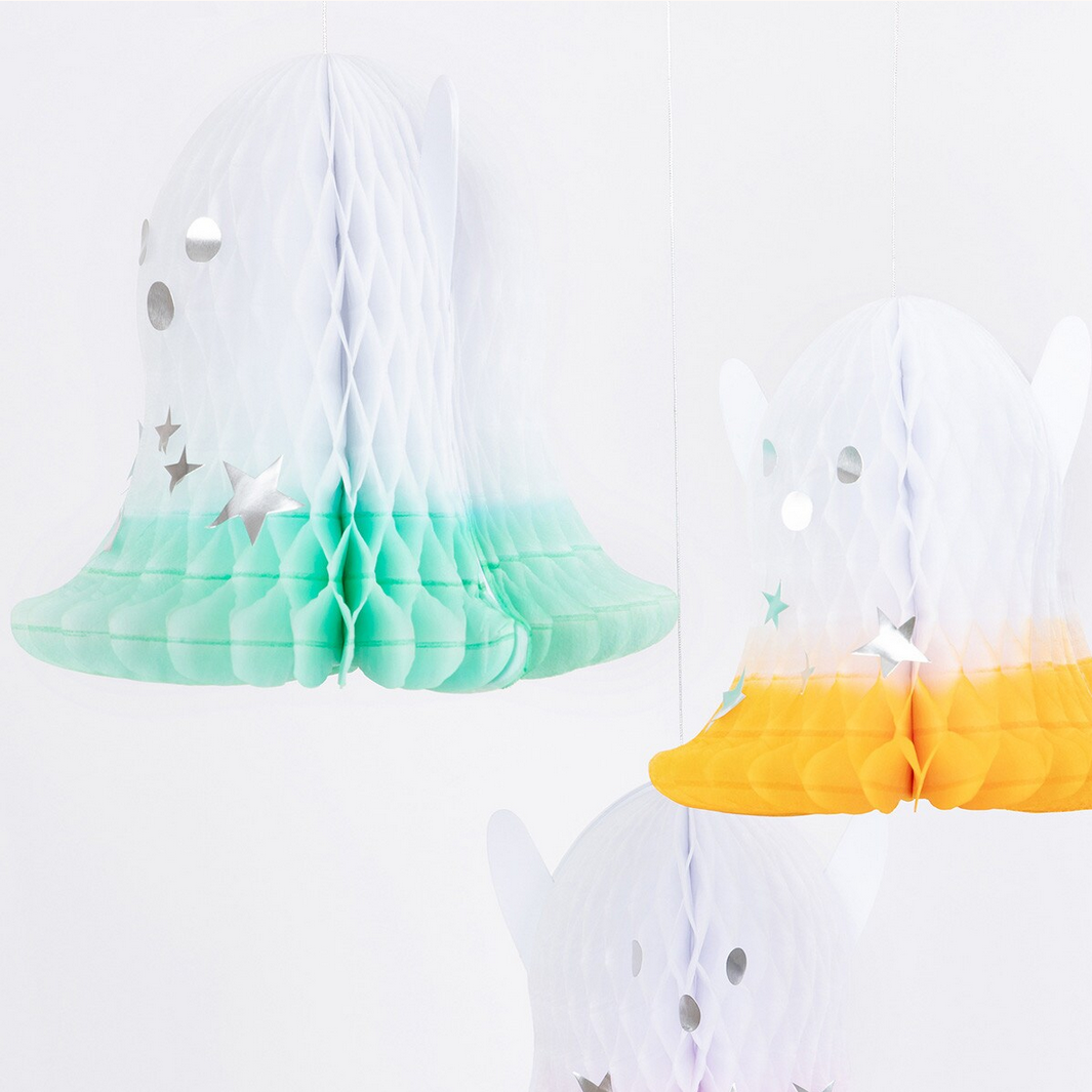 Ombré Ghost Hanging Decorations (x6)