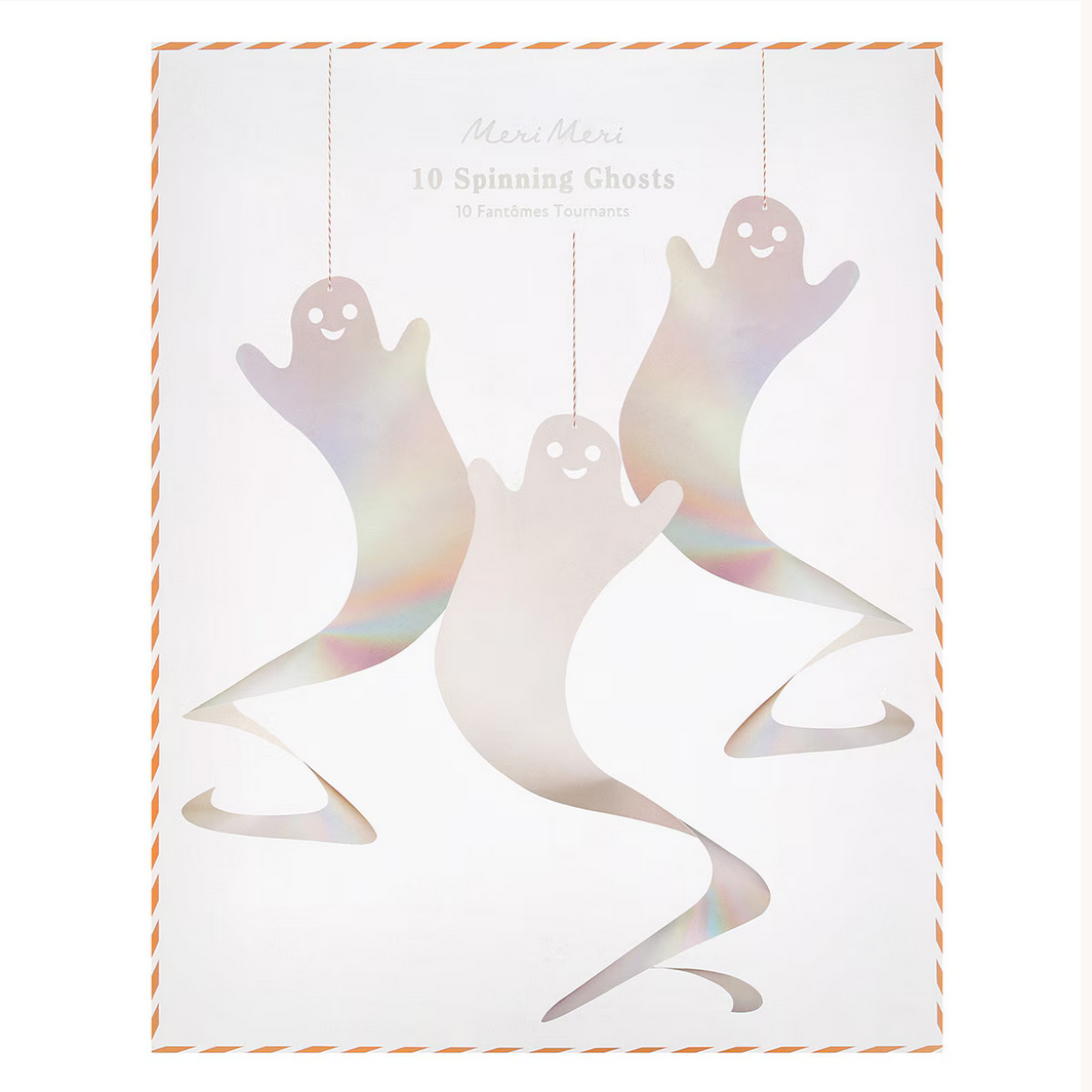 Spinning Ghost Decorations (x10)