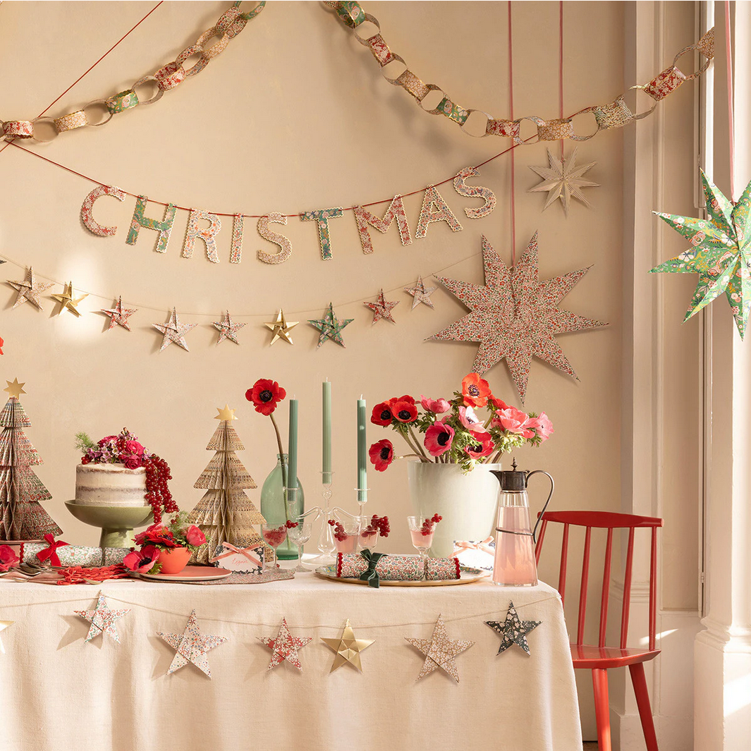 Meri Meri x Liberty Origami Star Garland