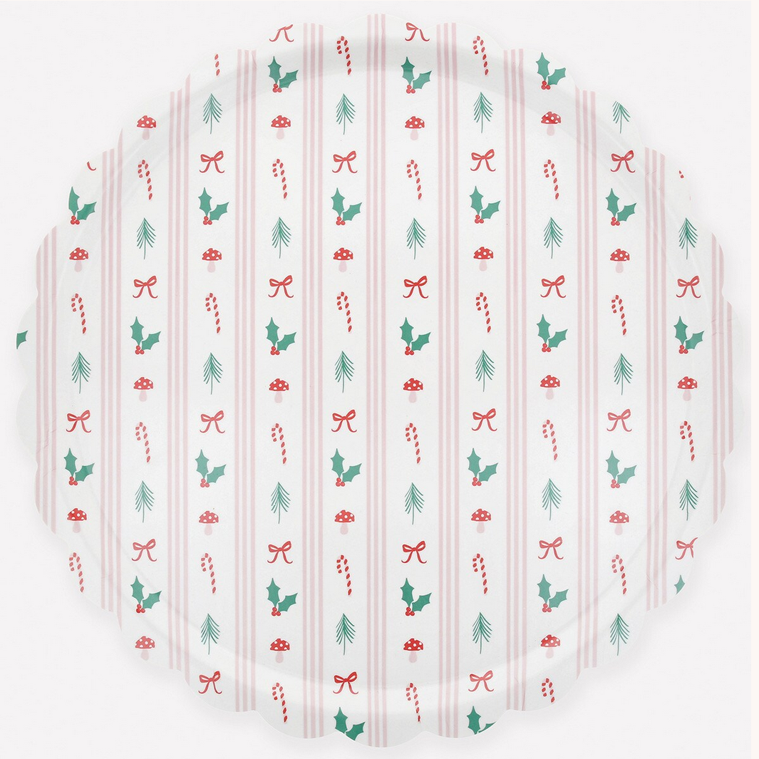 Packaged product with Christmas-themed design on a white background