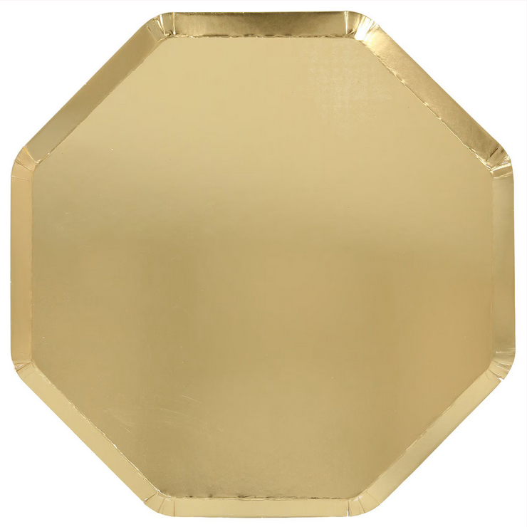 Gold Dinner Plates (x8)