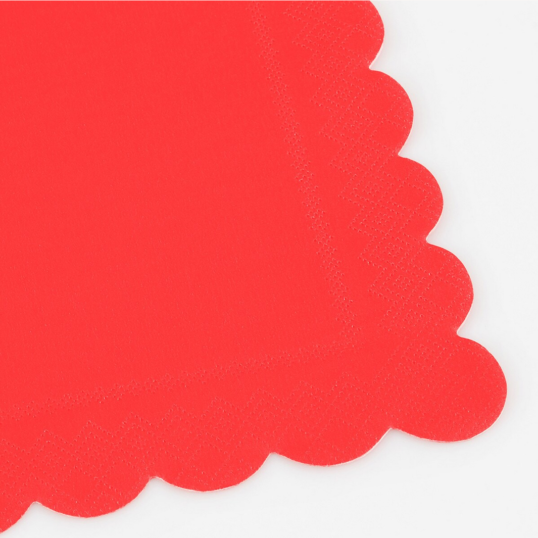 Red Small Napkins (x16)