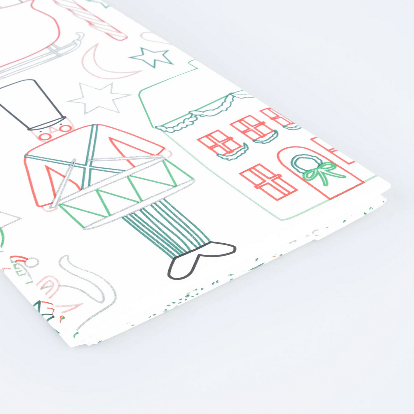 Colorful children's drawings on a white sheet of paper