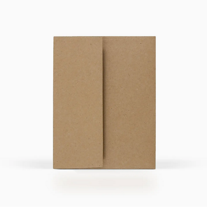 Brown paper envelope on a white background
