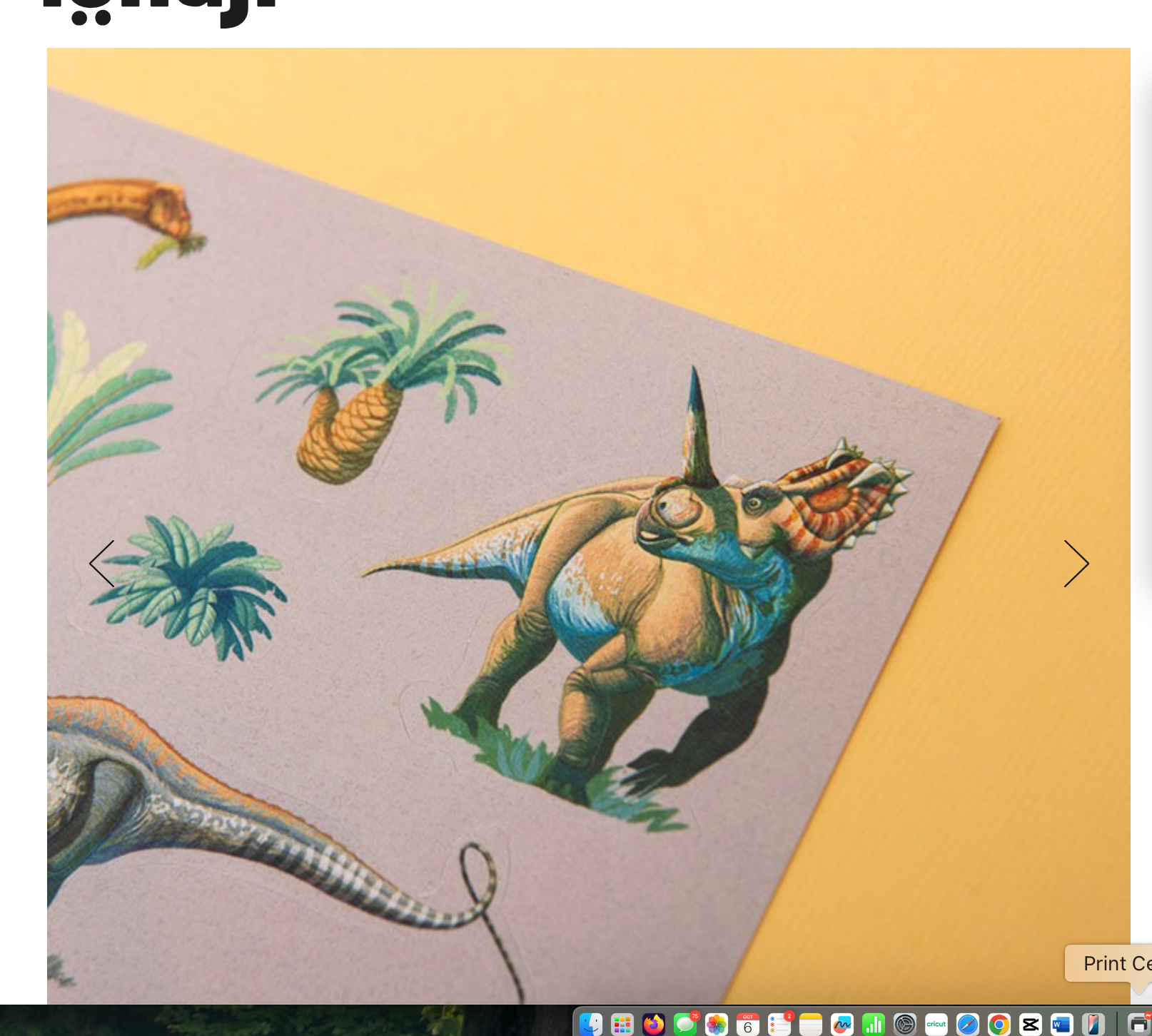 Dinos Stickers (100 removable stickers)