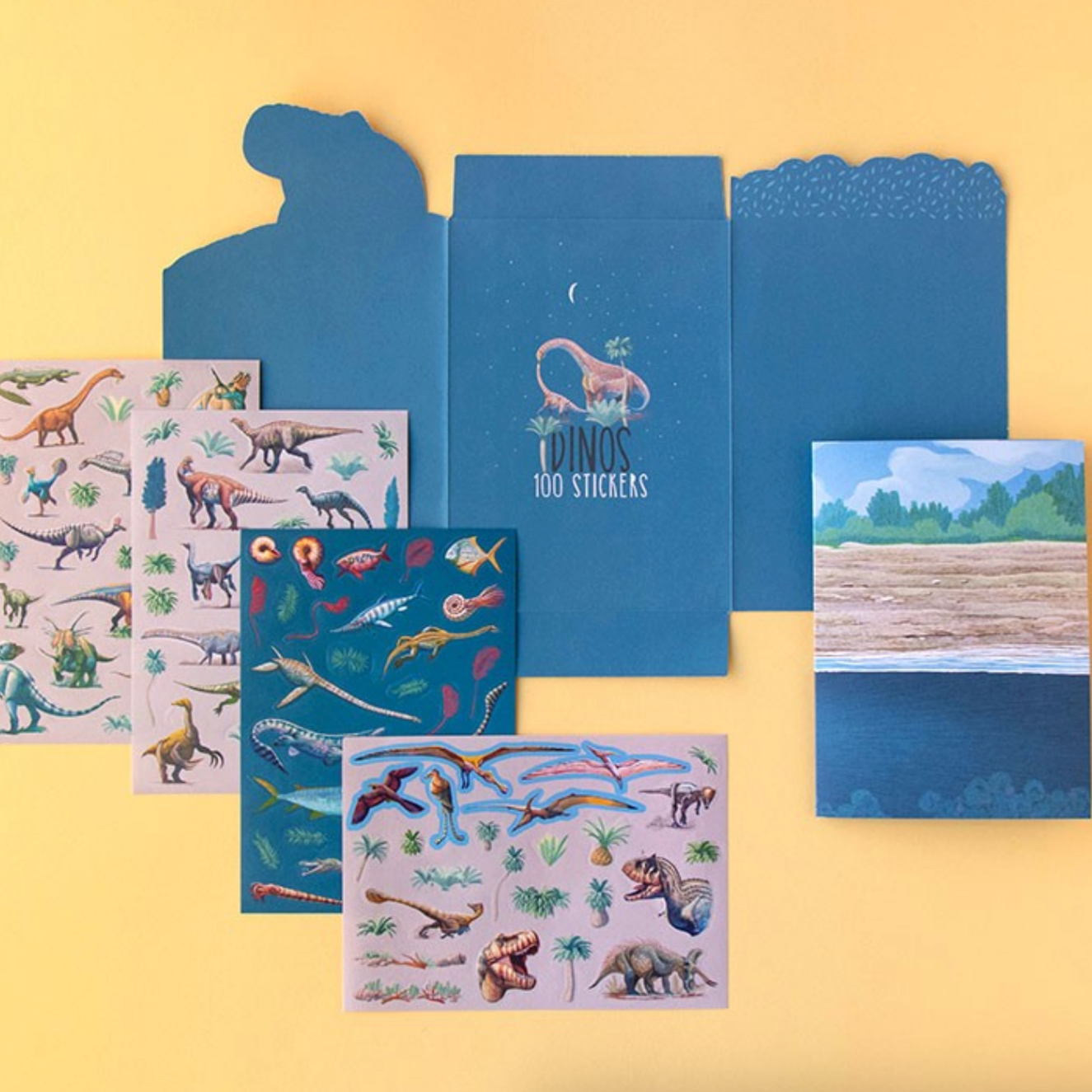 Dinos Stickers (100 removable stickers)