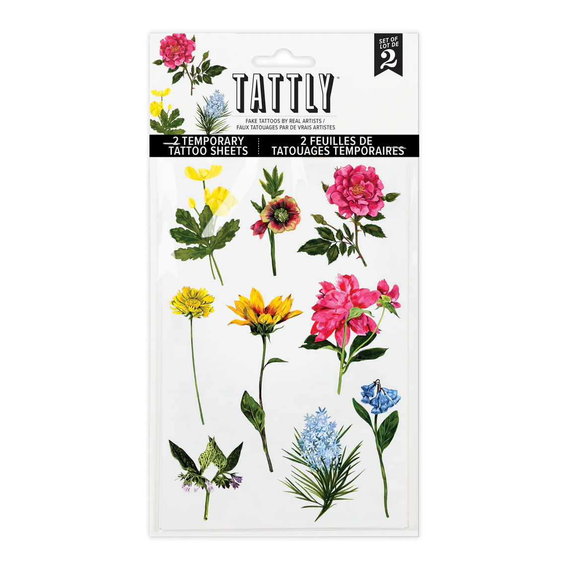 Garden Variety Tattoo Sheet -2pk