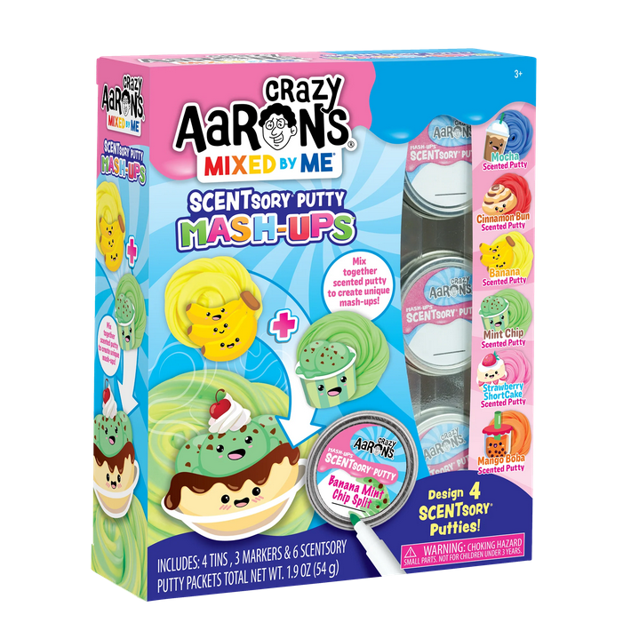 Crazy Aaron's Scentory Putty Mash-Ups packaging on a white background