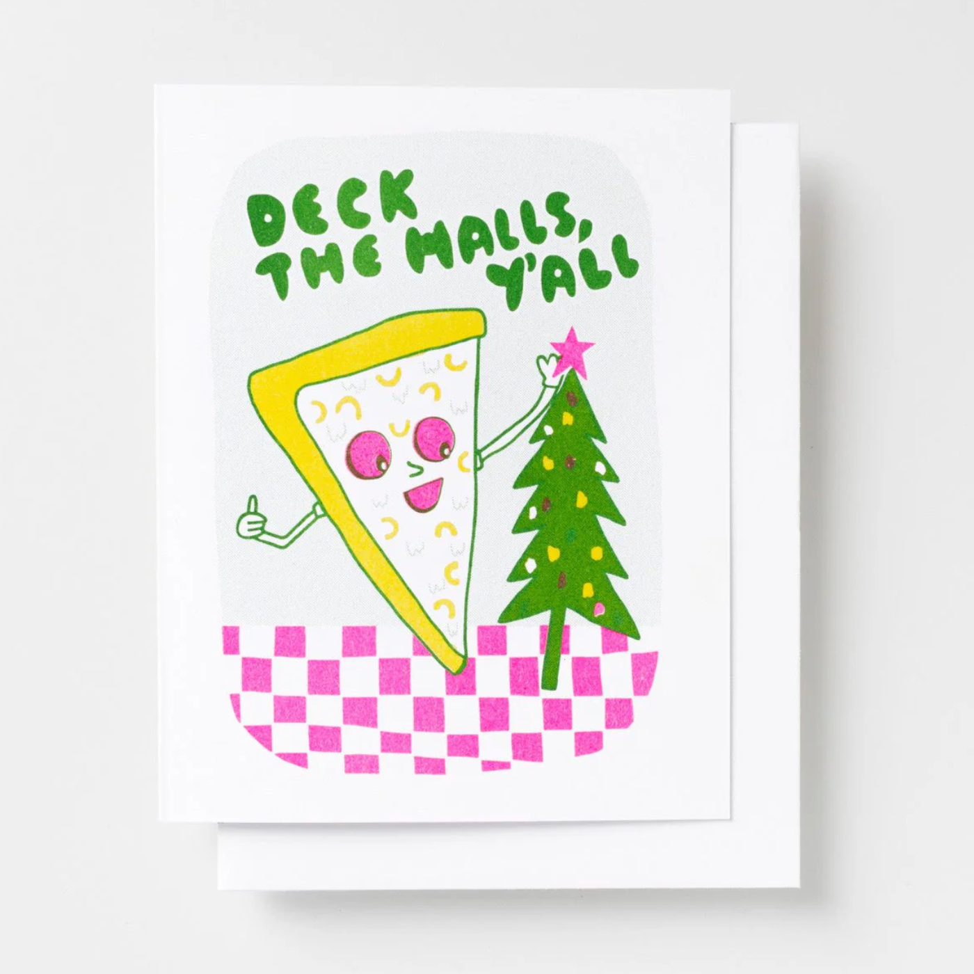 Deck The Halls Pizza - Risograph Card Set (8pk)