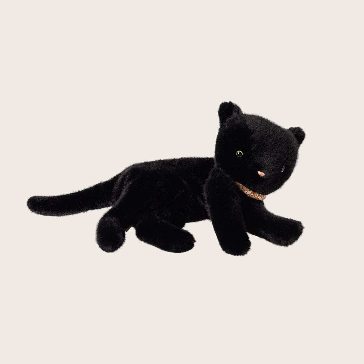 Black plush kitten toy 