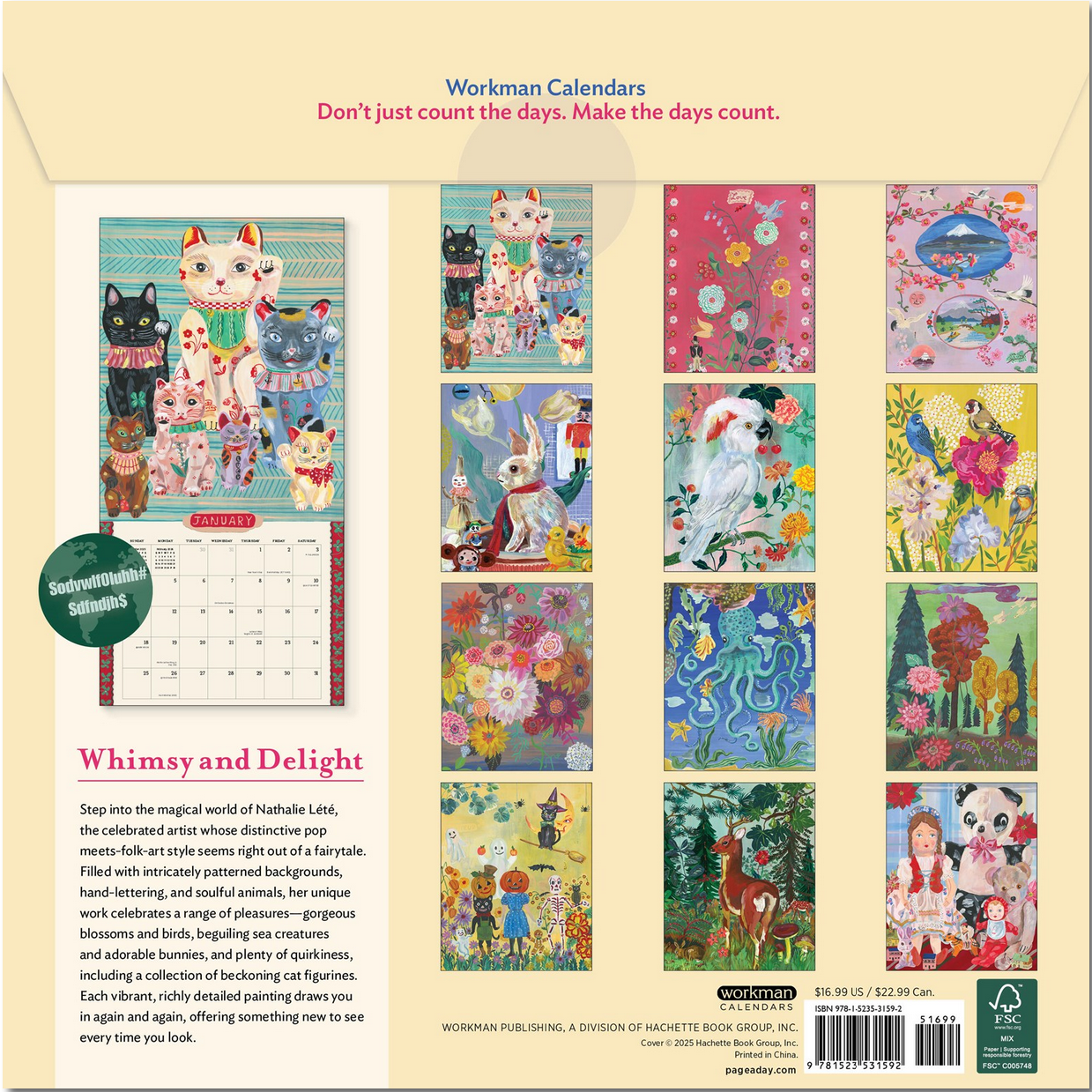 World of Nathalie Lété Wall Calendar 2026